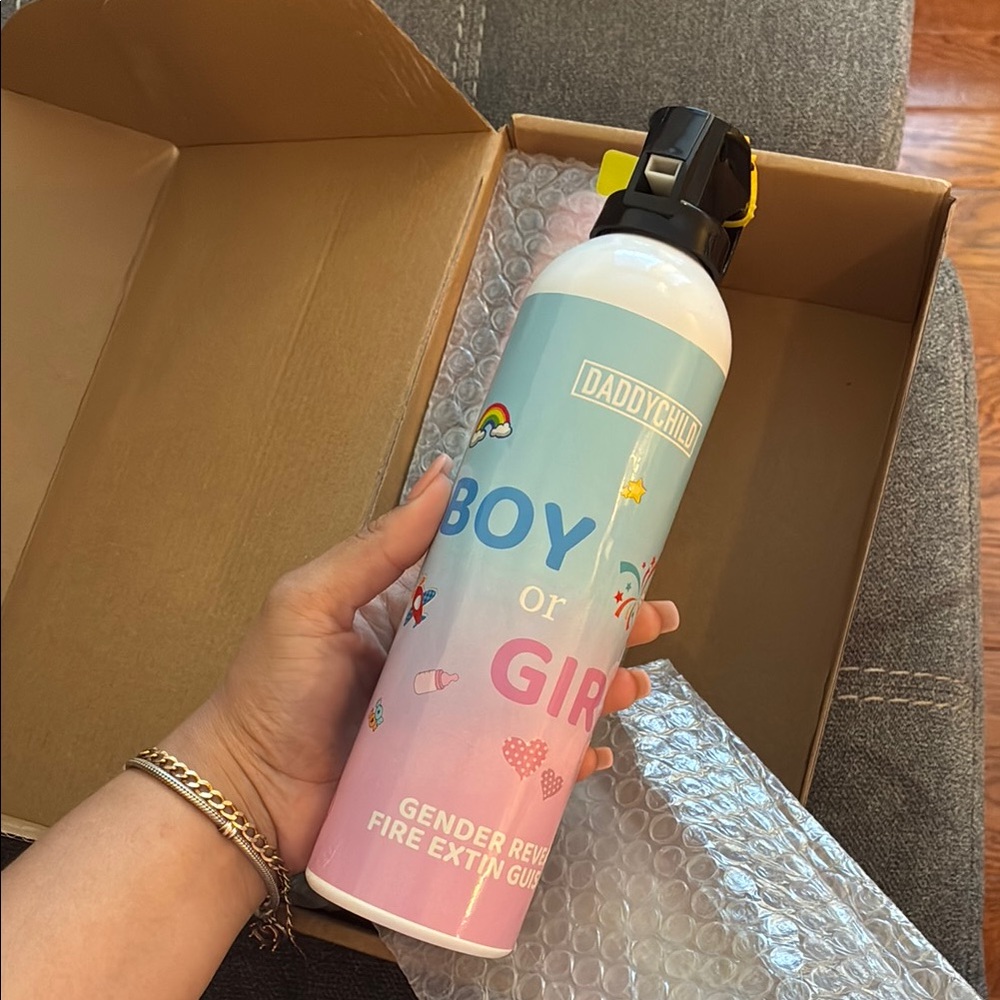 Gender Reveal Fire Extinguisher (Girl)